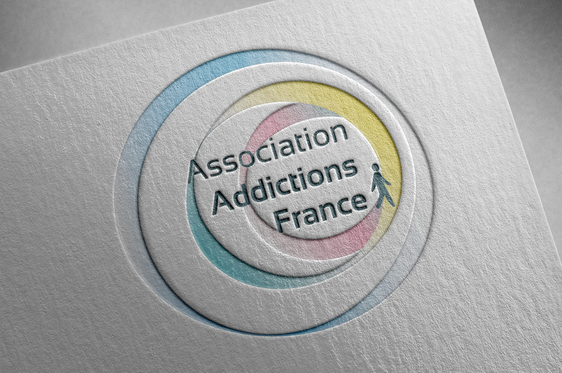 Logo Addictionsfrance Gaufrage